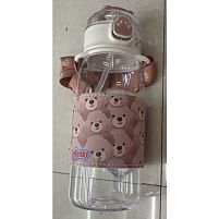 Пляшка-поїлка дитяча з трубочкою/ремінцем 600мл Stenson R90393