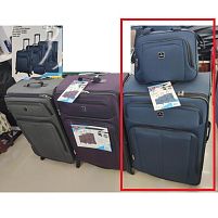 Валізи з сумками текстиль 20/24/28" 12/15" 5шт/наб Stenson R30948-Blue (Сині)