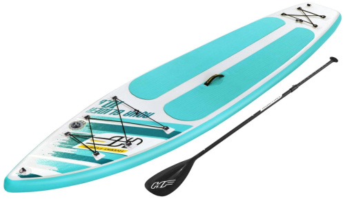 Надувна дошка для серфінгу (SUP-борд) Hydro Force Aqua Glider 10.6′ BestWay 65347 (12*79*320 см., весло, ліш, насос, сумка, до 120 кг.) фото 2