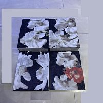 Пакет подарунковий паперовий M "Flowers" 32*26*12см Stenson (R91180-M)