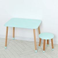 Комплект стіл і стілець Bambi 04-026B (бірюзовий)