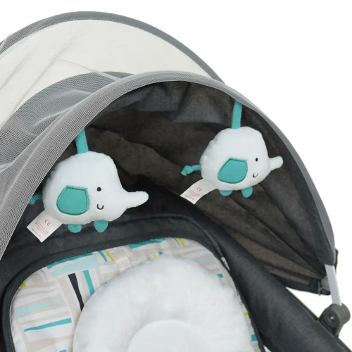 Крісло-шезлонг для немовлят з електро-заколисуванням Mastela 8105 Serious Grey (механізм гойдання: поворотний, 3в1) фото 4
