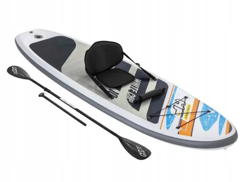 Надувна дошка для серфінгу - каяк Hydro Force White Cap 10′ Bestway 65341 (12*84*305 см, весло, ліш, насос, сидіння, сумка, до 120 кг) фото 2
