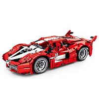 Конструктор дитячий «Спортивний гоночний автомобіль Ferrari FXX» SY 8608 (91*151*348 мм., 1282 деталі, від 6-ти років, червоний)