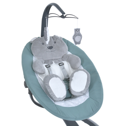 Крісло-шезлонг для немовлят з електро-заколисуванням El Camino ME 1077 HUGS Pale Green (механізм гойдання: поворотний) фото 10
