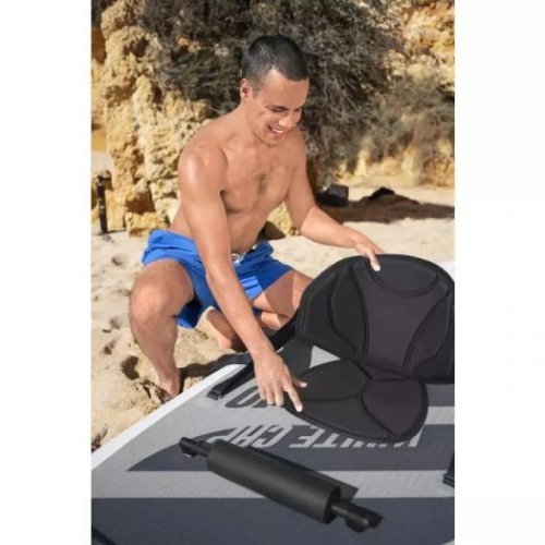 Надувна дошка для серфінгу - каяк Hydro Force White Cap 10′ Bestway 65341 (12*84*305 см, весло, ліш, насос, сидіння, сумка, до 120 кг) фото 15