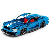 Конструктор дитячий «Спортивний гоночний автомобіль Ford Mustang - Shelby GT500» SY 8409 ( 75*133*271 мм., 827 деталей, 6+, інерційний, синій)