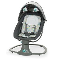 Крісло-шезлонг для немовлят з електро-заколисуванням Mastela 8105 Serious Grey (механізм гойдання: поворотний, 3в1)