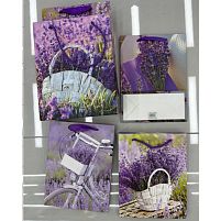 Пакет подарунковий паперовий S "Lavender" 18*23*10см Stenson WW02812-S