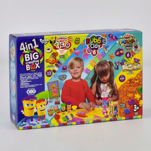 Набір творчості 4 в 1 "Big creative box" BCRB-01-01U УКР. (4) "Danko Toys"