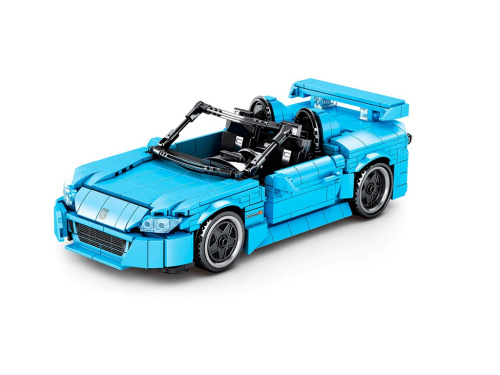 Конструктор дитячий «Спортивний гоночний автомобіль Honda SR2000» SY 8307 ( 75*125*235 мм., 792 деталі, від 6-ти років, інерційний, блакитний)