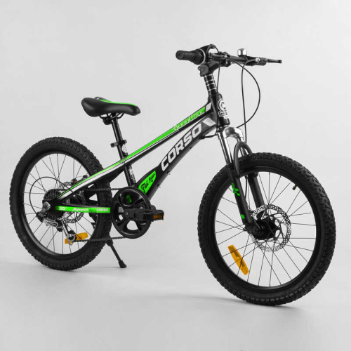 Дитячий спортивний велосипед 20'' CORSO «Speedline» MG-74290 (1) магнієва рама, Shimano Revoshift 7 швидкостей, зібраний на 75% фото 3