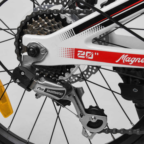 Дитячий спортивний велосипед 20'' CORSO «Speedline» MG-56818 (1) магнієва рама, Shimano Revoshift 7 швидкостей, зібраний на 75% фото 9