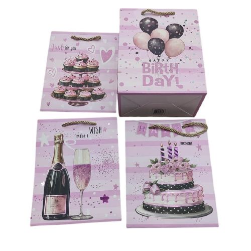 Пакет подарунковий паперовий L "Happy birthday" 30*41.5*12см Stenson R98469-L