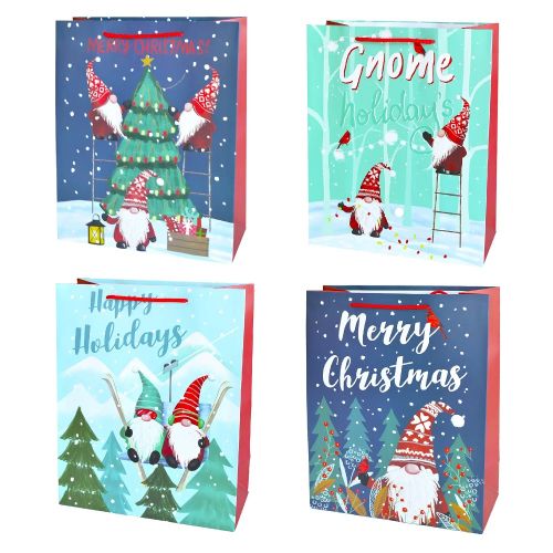 Картинка  Пакет новорічний паперовий M "Happy holidays" 26*32*12см Stenson R33094-M от магазина cd-market фото 2