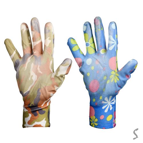 Рукавички синтетичні з поліуретановим покриттям 1пара Stenson LB-1201 фото 3