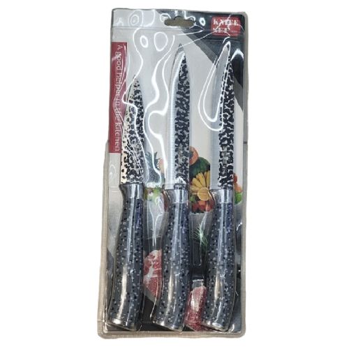 Ножі кухонні "Flecks" 3пр/наб 13.5*29см (9/20.5,12.5/24см) Stenson R97604