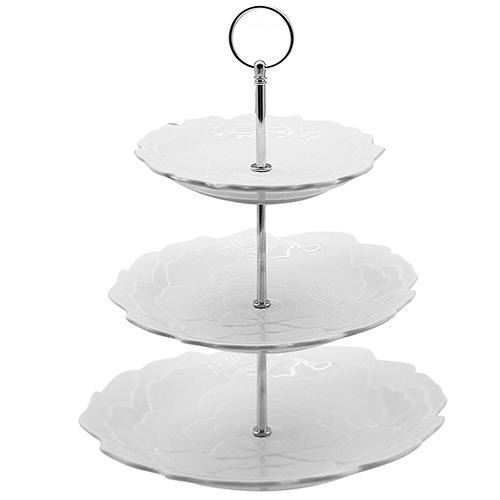 Фруктівниця порцеляна 3яр 7"/9"/11"(18/23/28см) Stenson MC2657