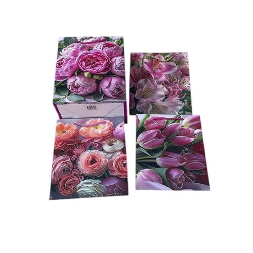 Пакет подарунковий паперовий S "Flowers" 18*23*10см Stenson R34813-S