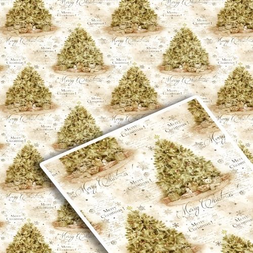 Папір пакувальний крейдований новорічний 70*100см 10л/уп Stenson 503