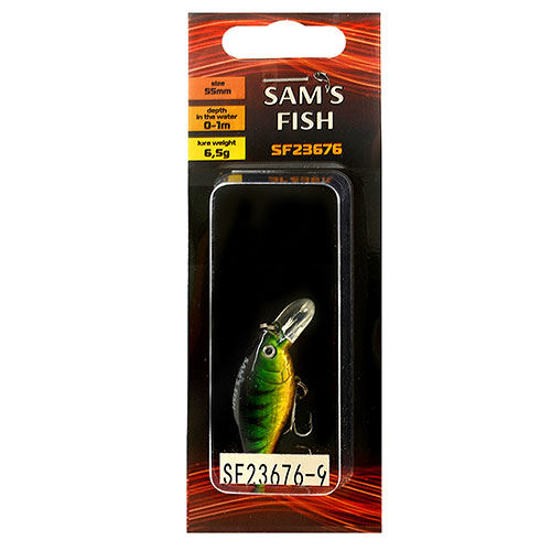 Воблер мікс 55мм 10шт/уп, Sams Fish(SF23676-9)