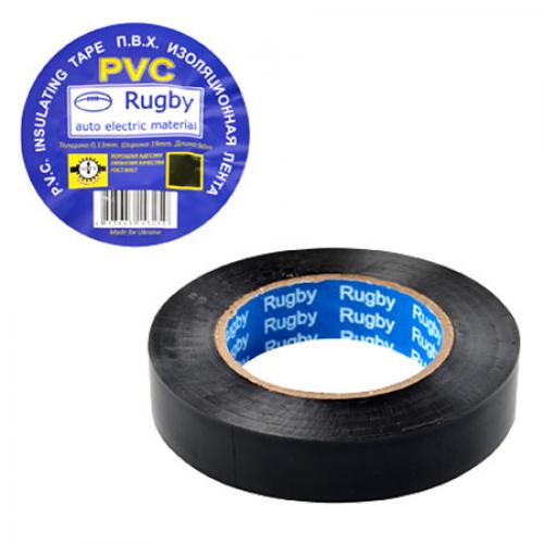 Ізолента ПВХ 50м "Rugby" чорна Stenson RUGBY 50m black