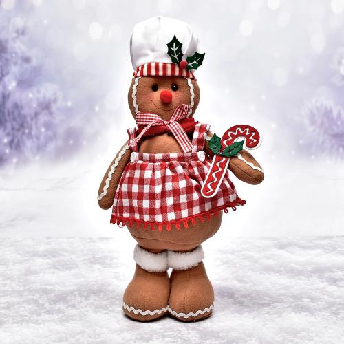 Фігура новорічна "Gingerbread Man" 40см Stenson R90781 фото 3