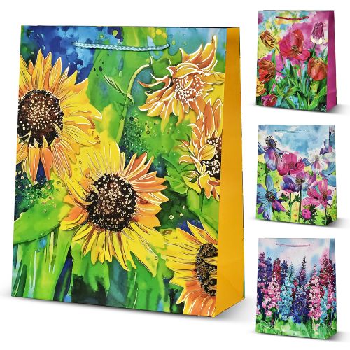 Пакет подарунковий паперовий L "Flower garden" 31*42*12см Stenson R95513-L