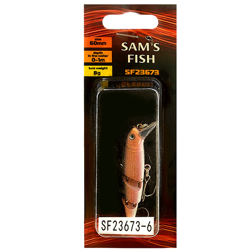 Воблер трискладовий мікс 60мм 10шт/уп, Sams Fish(SF23673-6)