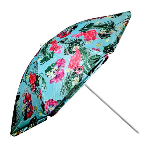 Парасоля пляжна "Designs" d1.8м з нахилом срібло Stenson MH-0035-MIX фото 3