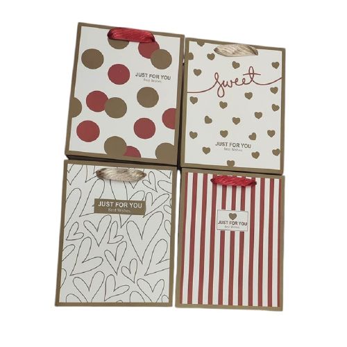 Пакет подарунковий паперовий XS "Just for You" 14*15*7см Stenson R98580-XS