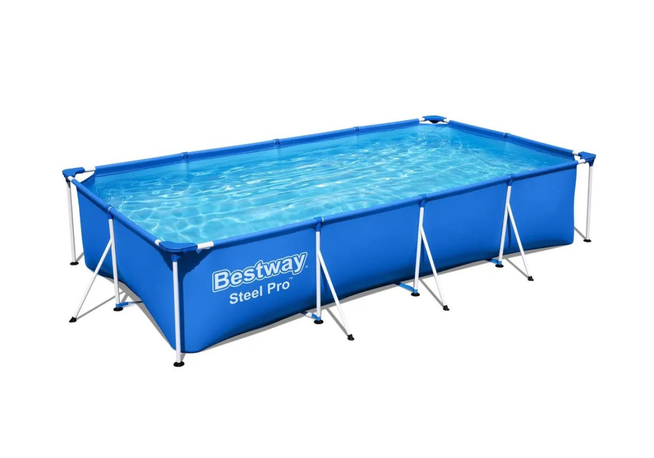 Каркасний басейн Bestway 56411 (66*201*300 см., об'єм: 3300 л., картриджний фільтр-насос 1250 л/год, серія: Steel Pro) фото 3