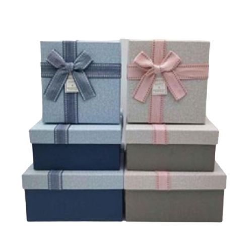 Коробка подарункова "Best wishes" 3шт/наб 19*19*10/17*17*8/15*15*7см Stenson R33318