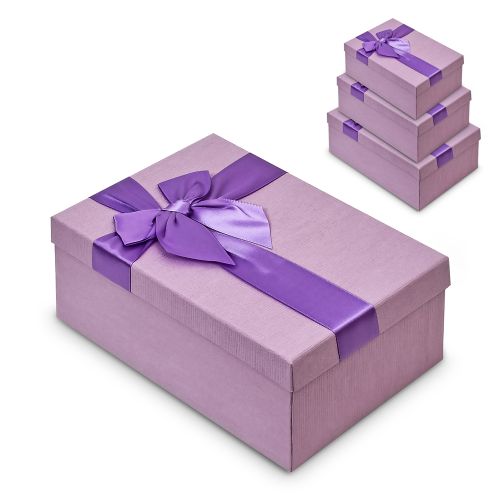 Коробка подарункова "Luxury" 3шт/наб 23*16*10/21*14*8/19*12*7см Stenson R33260V