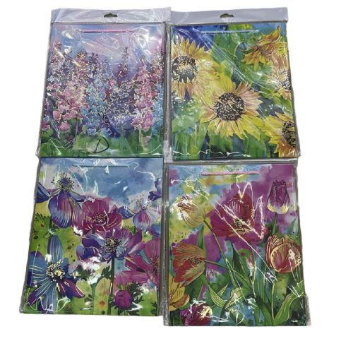 Пакет подарунковий паперовий M "Flower garden" 26*32*10см Stenson R95513-M
