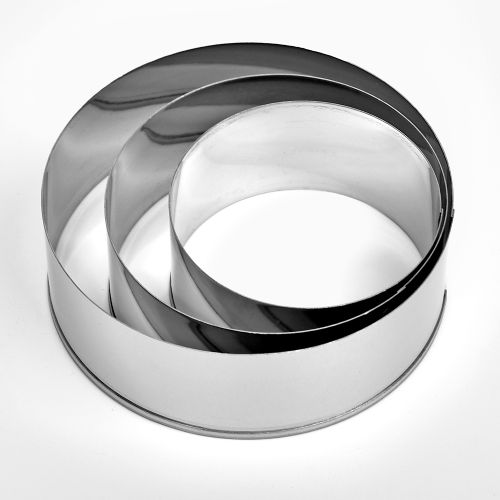 Форми для формування салатів, гарнірів, тортів "Ring" SS 3пр/наб 8/10/12*4см Stenson R88899