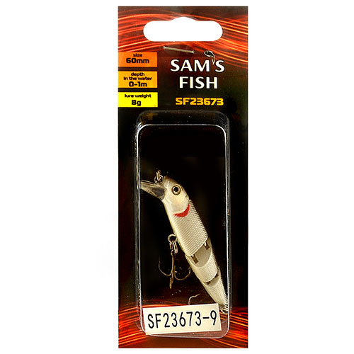 Воблер трискладовий мікс 60мм 10шт/уп, Sams Fish(SF23673-9)