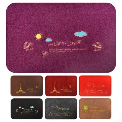 Килимок декоративний придверний з вишивкою 38*58см Stenson (J01073)