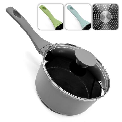 Сотейник з кришкою литий мармур "Megastone" інд. дно 1.3л Stenson 10371-16