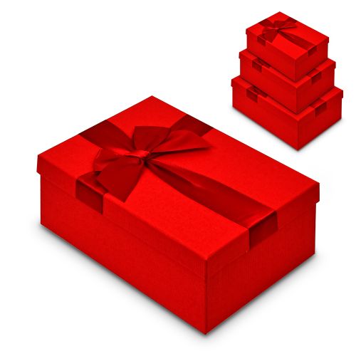 Коробка подарункова "Luxury" 3шт/наб 23*16*10/21*14*8/19*12*7см Stenson R33260R