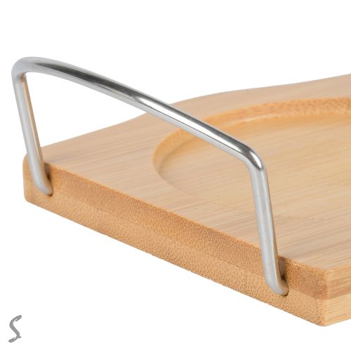 Банка на бамбуковій підставці 3пр/наб 350мл Stenson R37328 фото 3