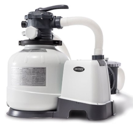 Фільтр-насос пісочний Intex 26648 (10500 л/год., 36 кг., 450W, для басейнів об'ємом 1100-60000 л., таймер, підключення Ø38 мм)