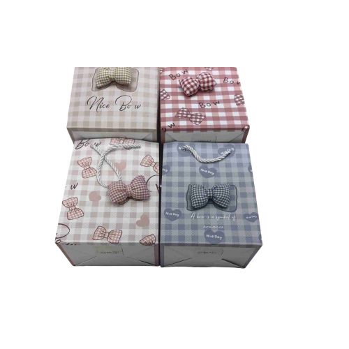 Пакет подарунковий паперовий L "Real bow" 25*33*12cм Stenson R40872-L