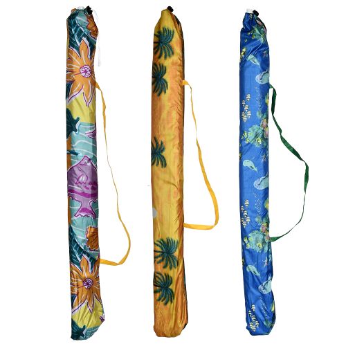 Парасоля пляжна "Designs" d1.8м з нахилом срібло Stenson MH-0035-MIX фото 7