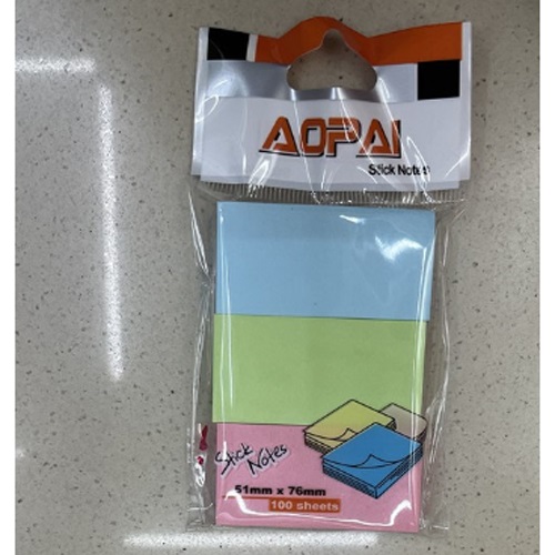 Папір для нотаток скл "3в1" 51*76мм 100л Stenson WW00458