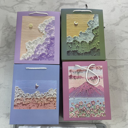 Пакет подарунковий паперовий L "Painting" 40*30*12см Stenson R91472-L