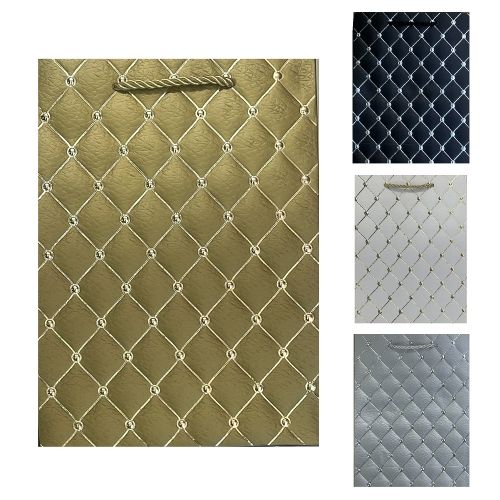 Пакет подарунковий паперовий M "Оrnaments" 26*32*10см Stenson R32899-M