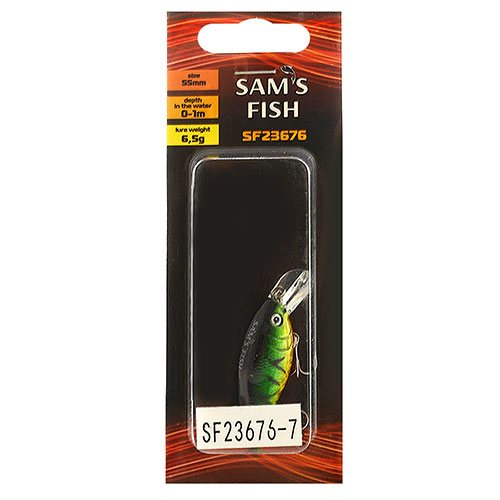 Воблер мікс 55мм 10шт/уп, Sams Fish(SF23676-7)