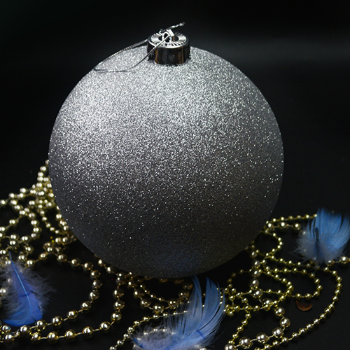 Ялинкова прикраса з блістками 15см 1шт/уп Stenson (8579S) фото 2