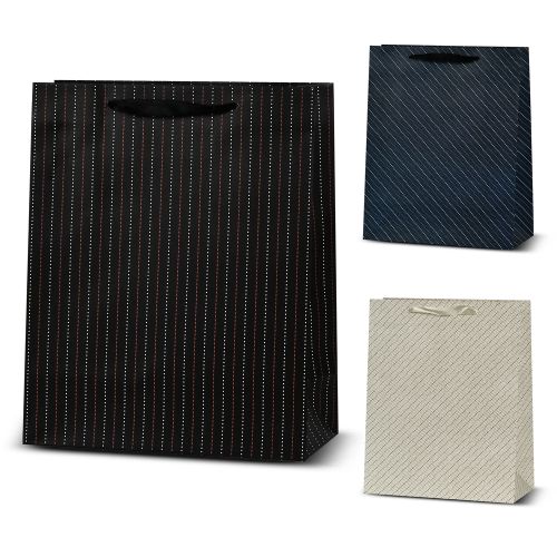Пакет подарунковий паперовий XS "Stripes" 14.5*15*6см Stenson R96664-XS